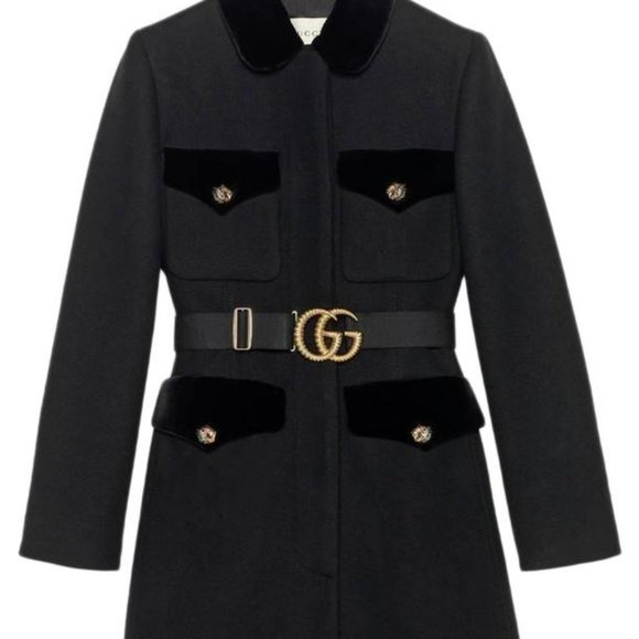 Gucci Jackets & Blazers - Gucci Sz 38 XS 2020 Cruise Wool Velvet Logo Coats